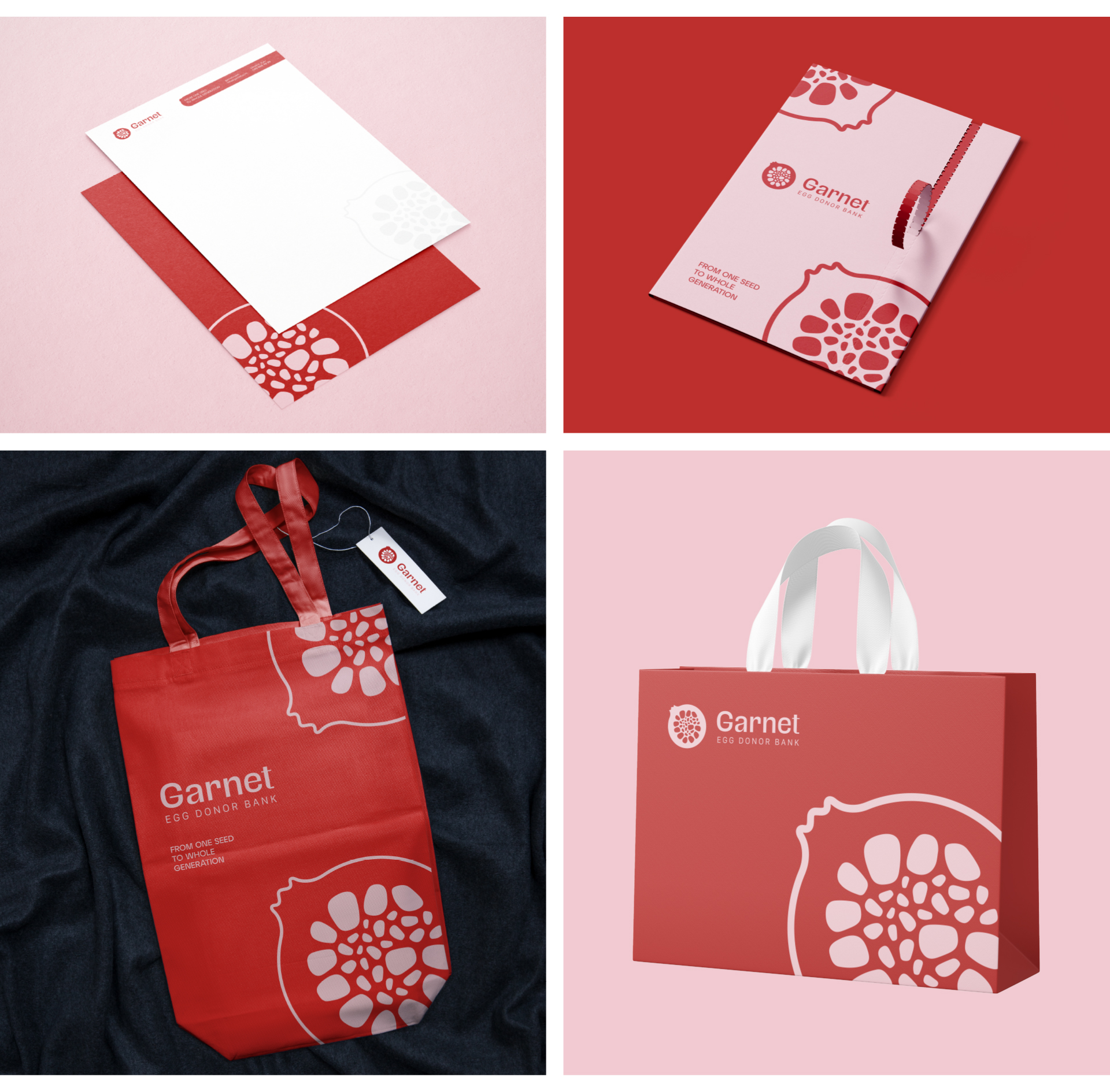 Garnet egg bank printed materials